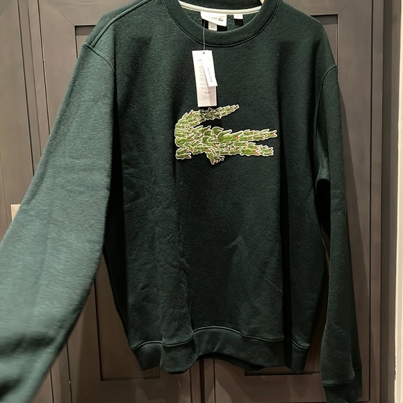 Lacoste pull over crewneck mens sweater